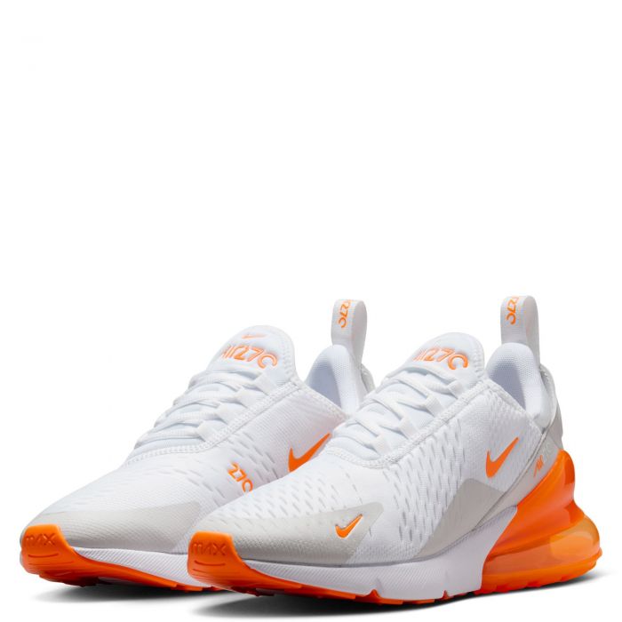 Women's Air Max 270 White/Total Orange-Vast Grey