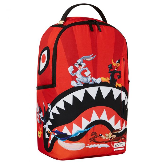 Looney Tunes Shark Run Backpack  Red