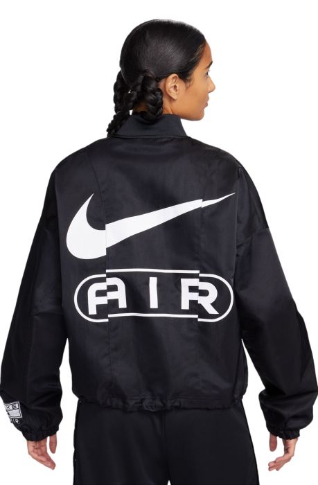 Air Oversized Woven Bomber Jacket Black/White