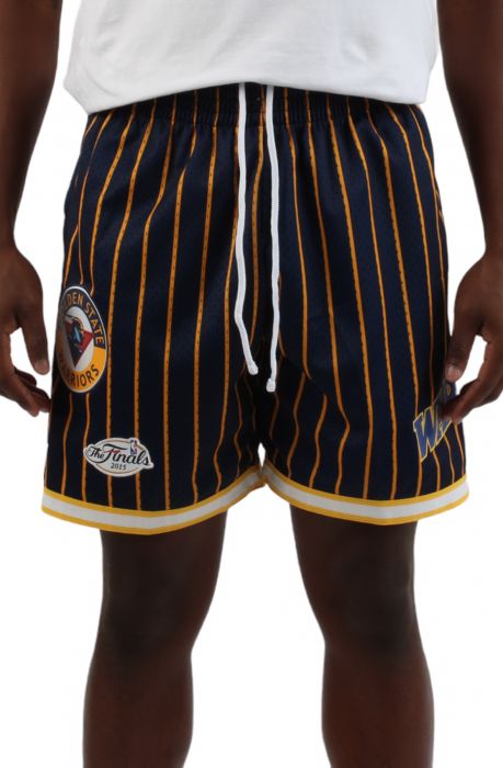Golden State Warriors Basketball Short Navy/Gold