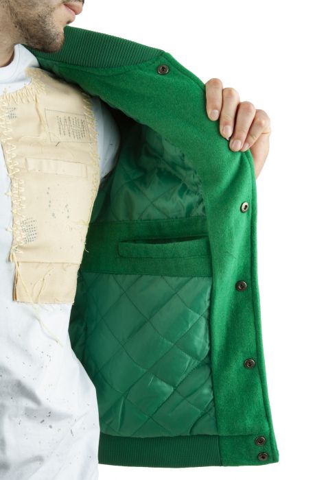 Loud Pack Varsity Jacket Green/Black