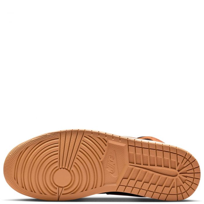 Air Jordan 1 Mid SE Black/Flax-Varsity Red-Sail