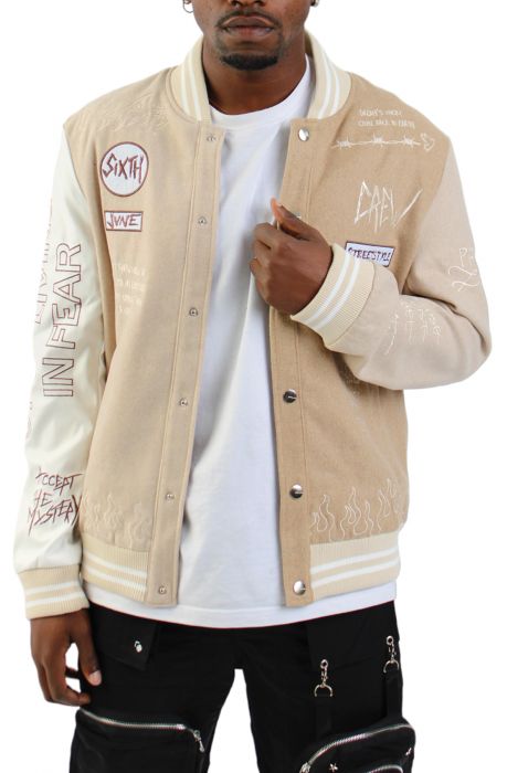 Crew Luv Spliced Jacket Beige