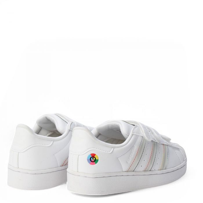 Pre-School Superstar LED Lights Comfort Closure Shoes  Cloud White / Cloud White / Core Black