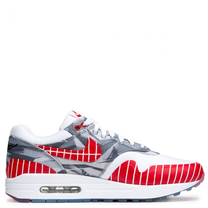 MEN'S NIKE AIR MAX 1 LHM WHITE/UNIVERSITY RED-NEUTRAL GREY