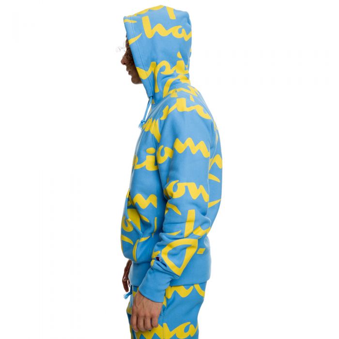 CHAMPION REVERSE WEAVE ALL-OVER LOGO HOODIE S2974 11567 CW08