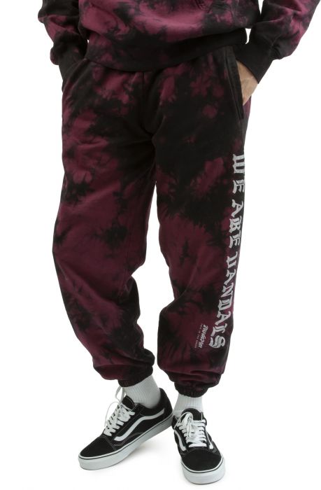 WAV Pants Burgundy Black