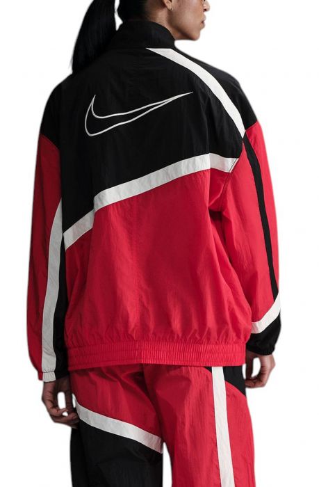 Oversized Woven Jacket UNIVERSITY RED/BLACK/SAIL/SAIL