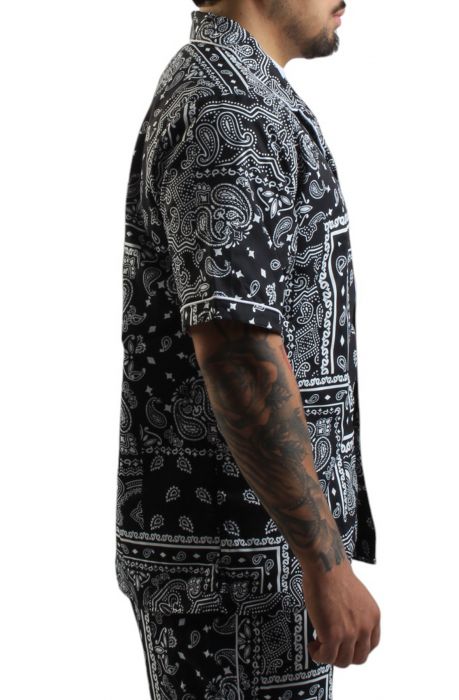 Paisley V2 Camp Shirt Black Paisley