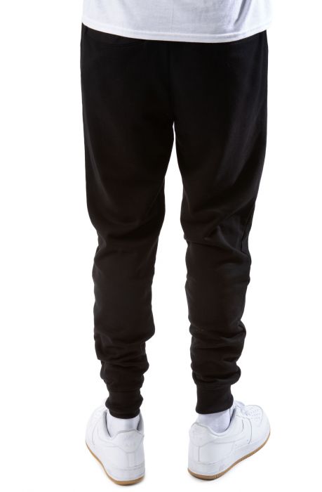 Stone Script Jogger Black-Black