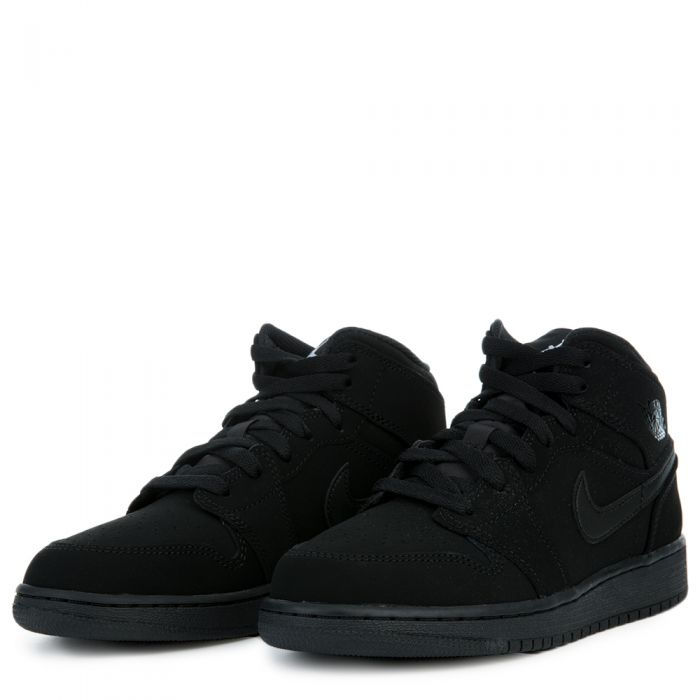 AIR JORDAN 1 MID BG BLACK/WHITE-BLACK