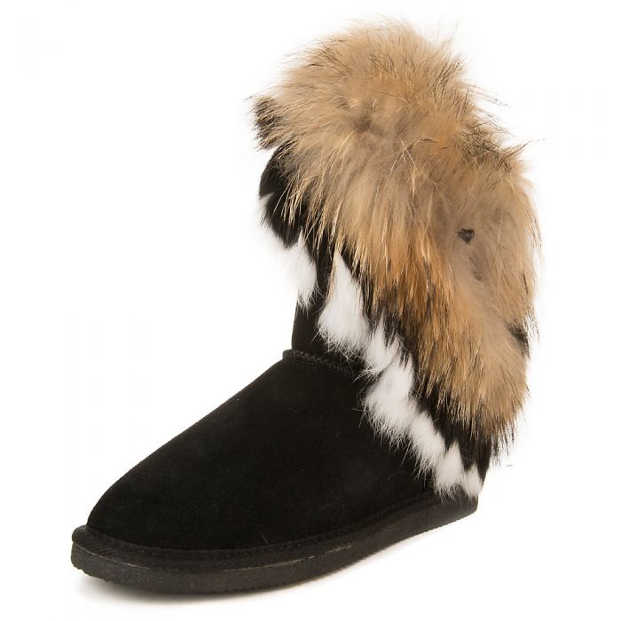 CAPE ROBBIN Women's Giselle-KLH-1 Fur Boot GISELLE-KLH-1/BLACK - Shiekh