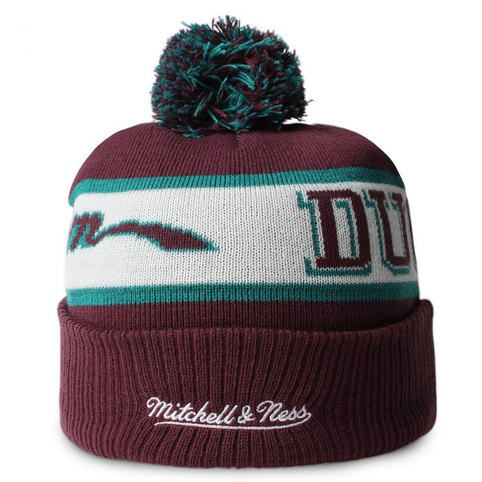 NHL Block Sweep Pom Knit Beanie Purple