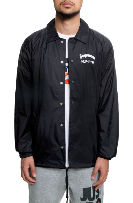 embroidered coach jacket