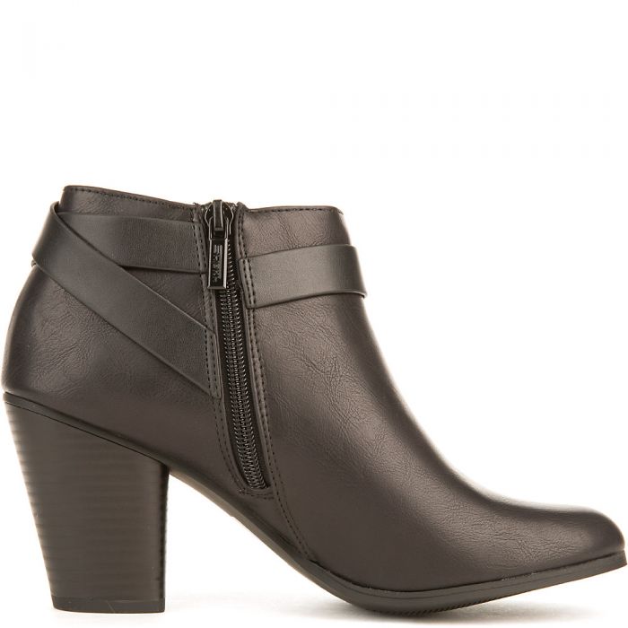 Urban-H Low Heel Ankle Boot Black