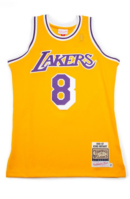 MITCHELL AND NESS Los Angeles Lakers Kobe Bryant 1996-97 Authentic Home ...