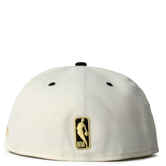 Chicago Bulls Chrome Fitted Hat  Chrome/Gold