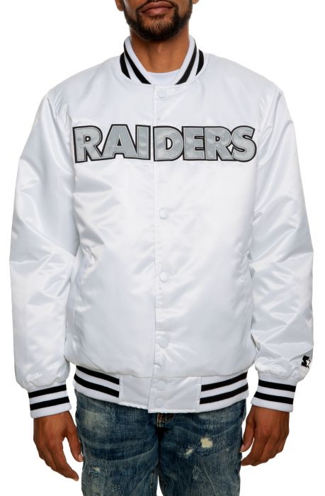Oakland Raiders Jacket White/Silver/Black
