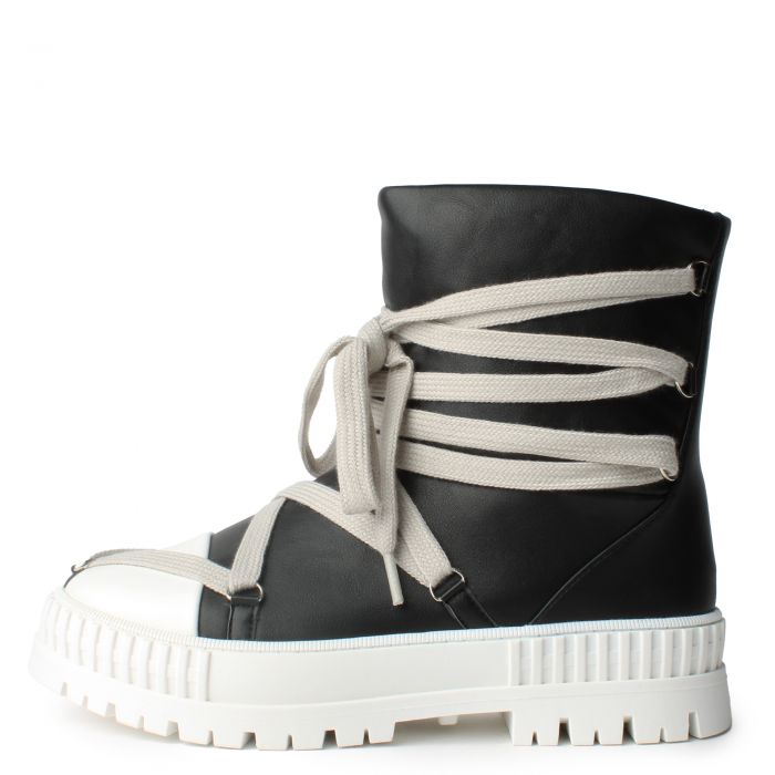 Richie-1 Tie Up Boot Sneaker  Black