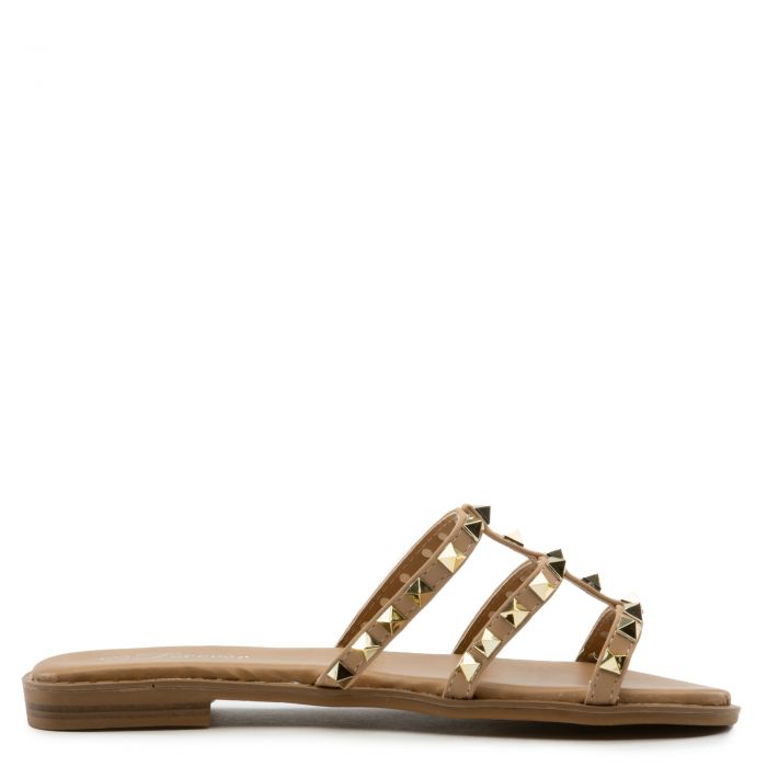 Ding-32 Flat Sandals Taupe