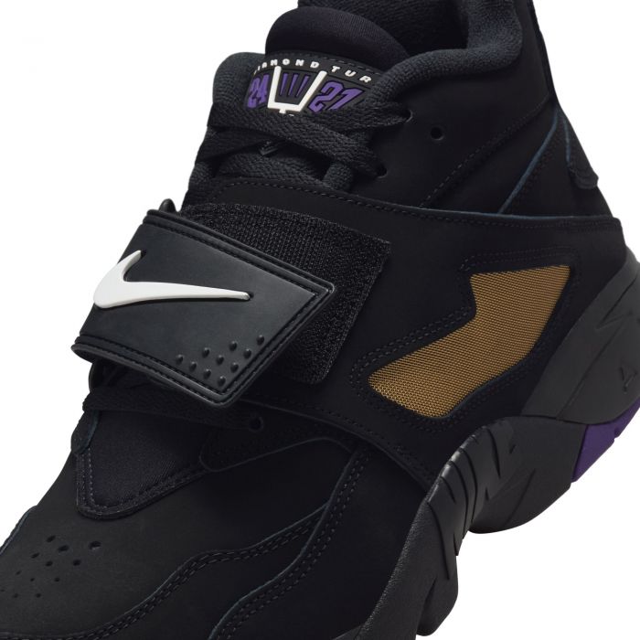 Deion Sanders Nike Air Diamond Turf Black/White-Club Purple-Metallic Gold