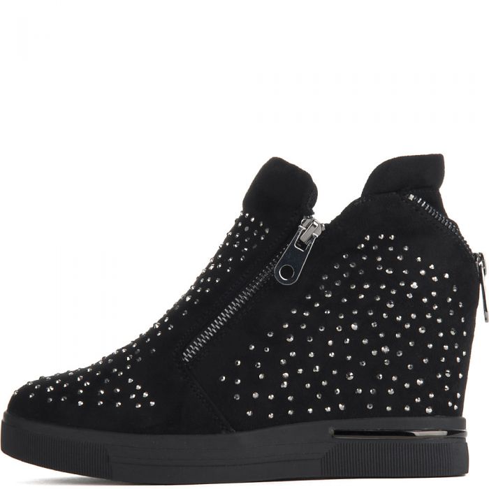 Studded fashion wedge sneakers