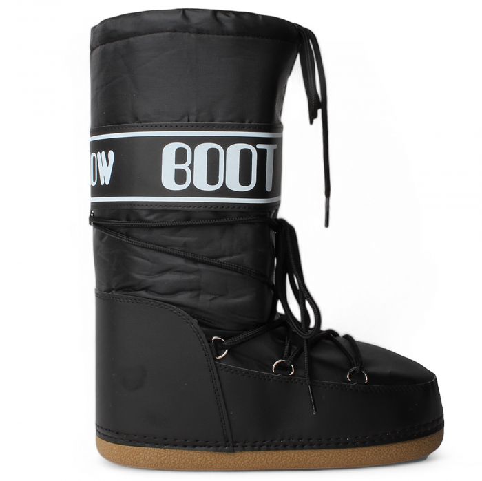 Jupiter-03 Fluffy Snow Boot  Black