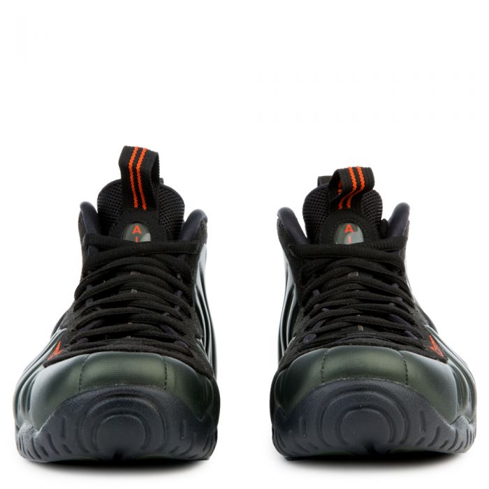 nike foamposite black orange