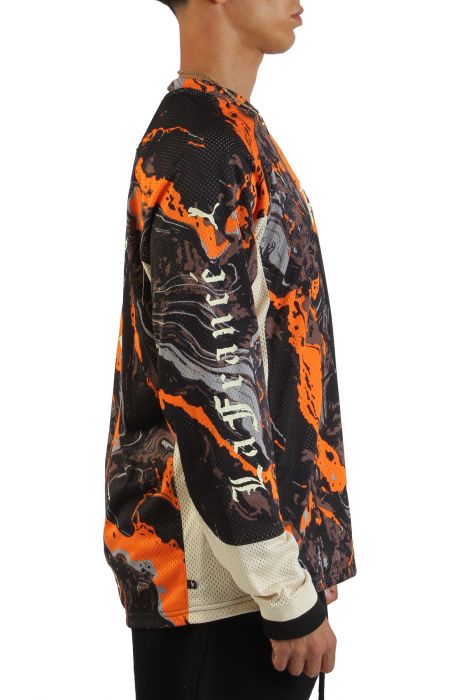 Lafrané Heem Moto Jersey Black/Orange/White