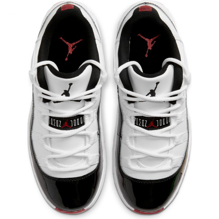 (PS) Air Jordan 11 Retro Low White/University Red-Black-True Red