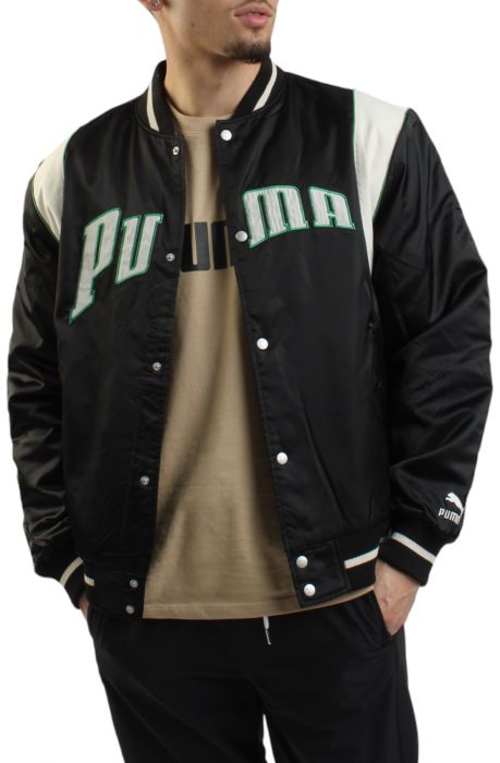 Puma Team Varsity Jacket Black