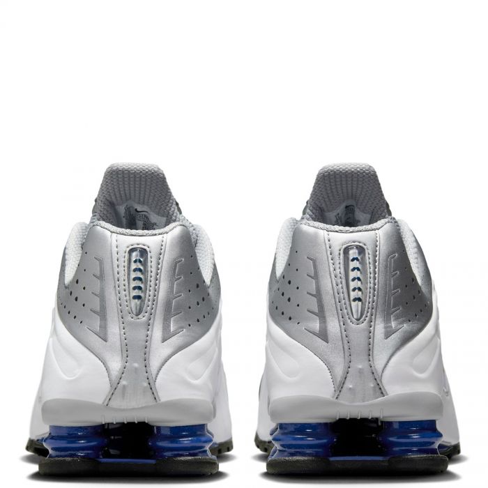  Shox R4 White/White-Metallic Silver