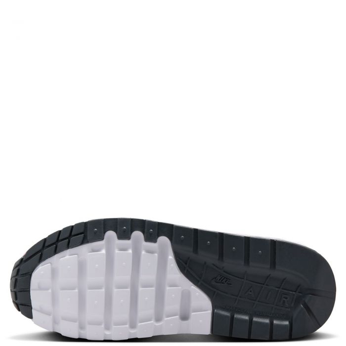Grade School Air Max 1  Summit White/Dk Smoke Grey-Wolf Grey