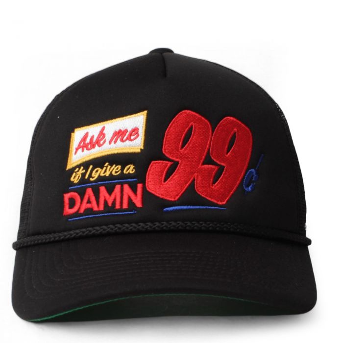 Ask Me Trucker Hat   Black