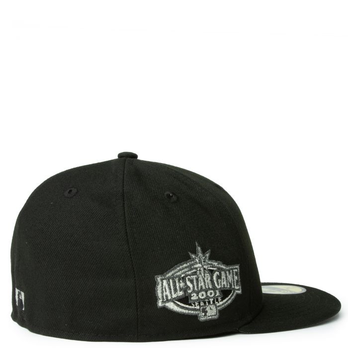 Seattle Mariners Black 59Fifty Fitted Cap