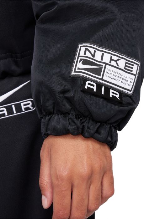 Air Oversized Woven Bomber Jacket Black/White