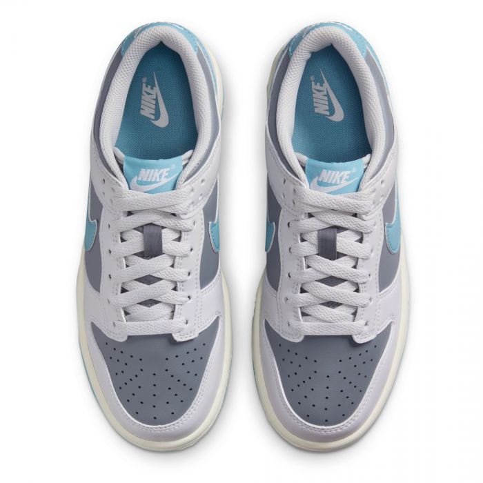 Grade-School Nike Dunk Low Photon Dust/Denim Turq-Smoke Grey-Sail