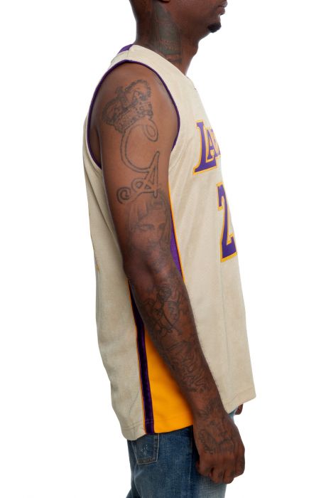 Authentic Los Angeles Lakers Kobe Bryant Jersey Gold