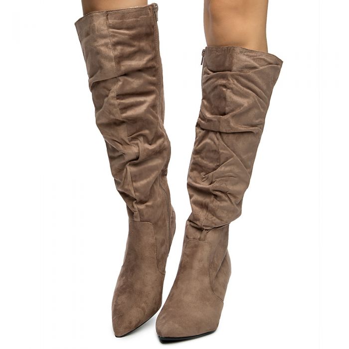 Longing-13s Knee High Boot LIGHT TAUPE