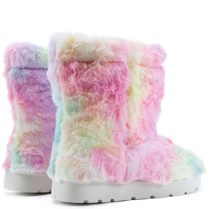 Frozen-26 Fur Boots Multi Fur