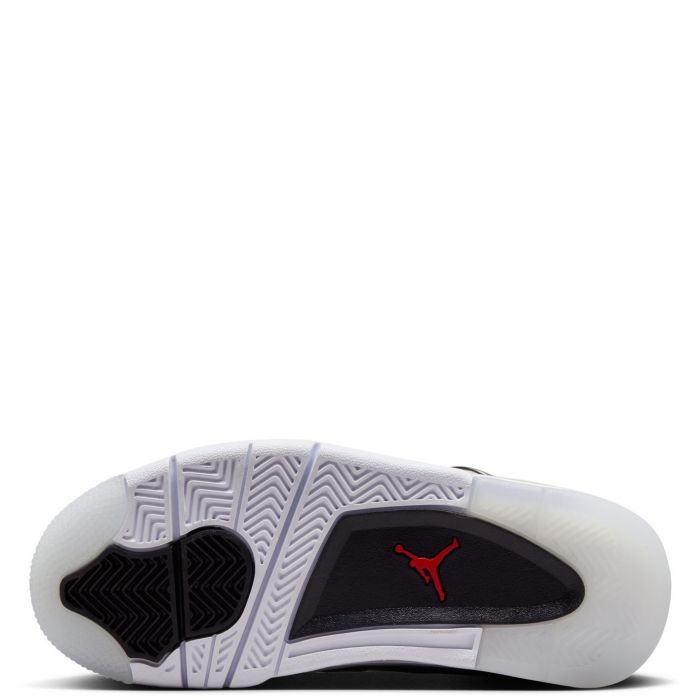 Grade-School Jordan 4 Rm Black/Fire Red-Wolf Grey-White
