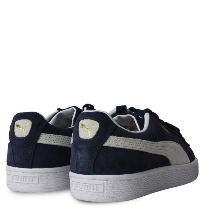 Grade School Suede Classic XXI JR Sneakers  Peacoat-Puma White