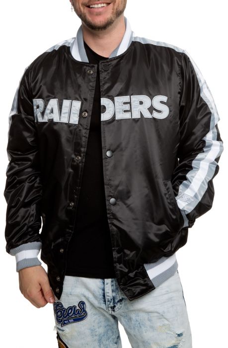 raiders varsity jacket mens