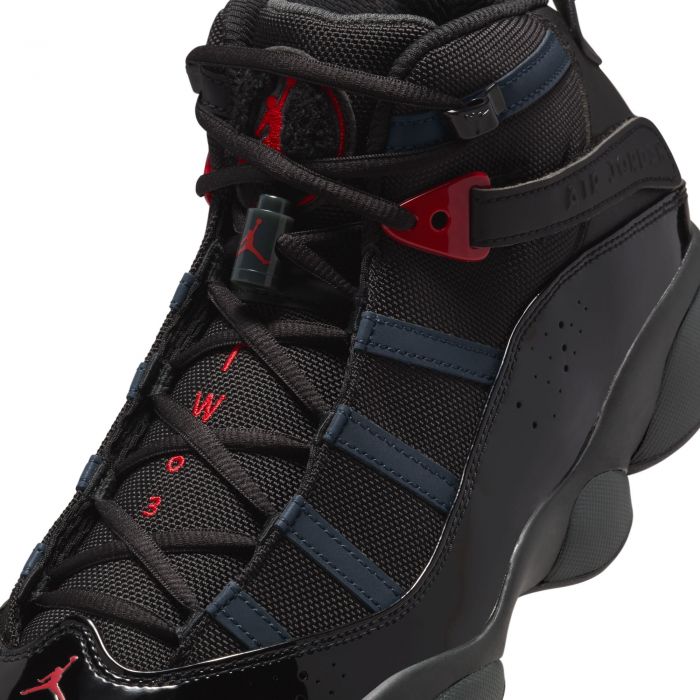 Jordan 6 Rings Black/Fire Red-Anthracite