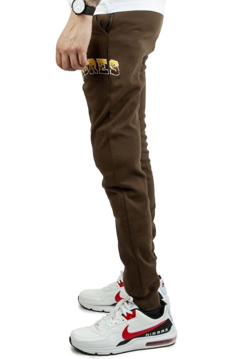 Padres Patch Joggers Brown