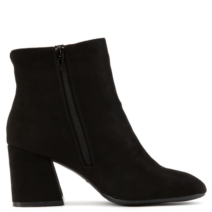 Moody-01 Square Toe Booties Black