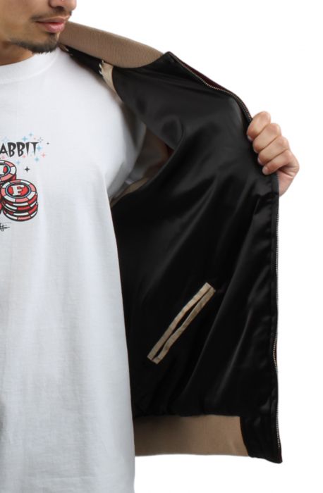 HUF X FREDDIE GIBBS SOUVENIR JACKET Berry