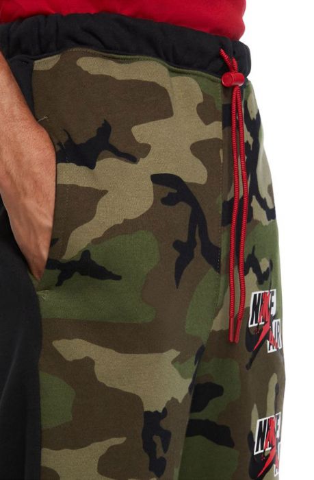 jordan men's jumpman classics camo fleece pants