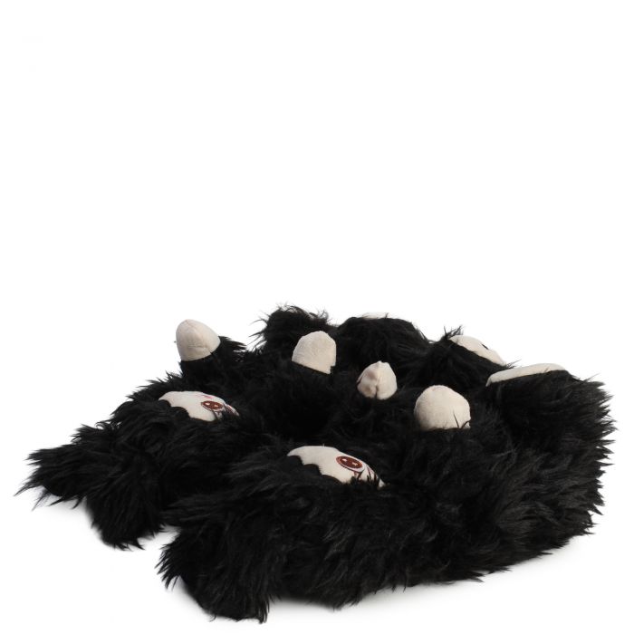 Doll Fuzzy Slippers  Black