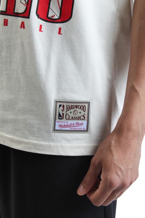 NBA Chicago Bulls Shattered Lockup T-Shirt  Vintage White